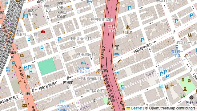 好来酒場 神田店の周辺地図