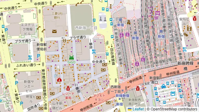 KICHIRI SHINJUKU WESTの周辺地図