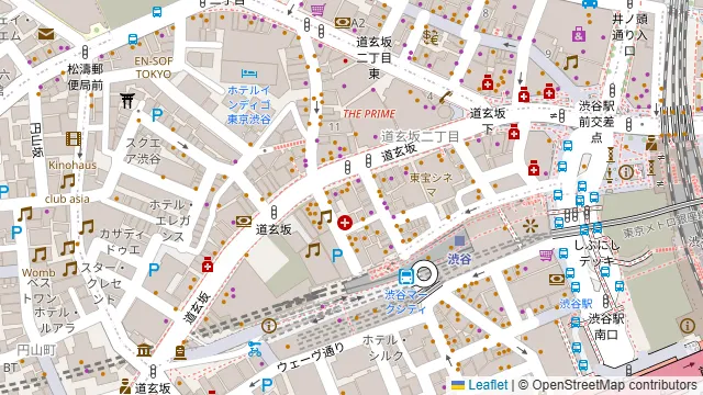 渋谷ピカリエリゾート本店の周辺地図