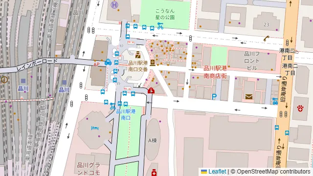 WAW品川インターシティフロント レンタルルームの周辺地図
