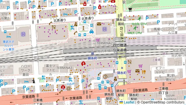 ベルサイユの豚 錦糸町の周辺地図