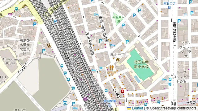 炉端と地鶏 うまか屋 赤羽の周辺地図