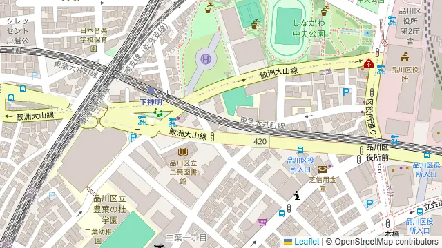 arpeggioSKY品川大井町の周辺地図
