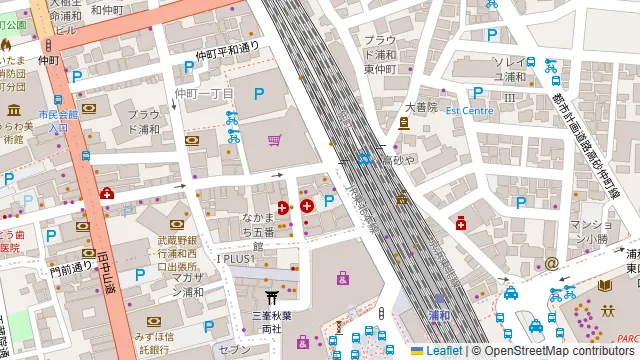 大山どり炭火焼酒場 俺の店 浦和店の周辺地図