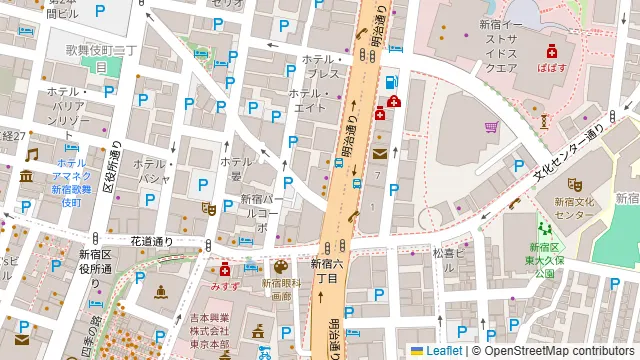 エクセルシオールスペース新宿店の周辺地図