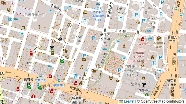 グレースバリ 新宿本店の周辺地図