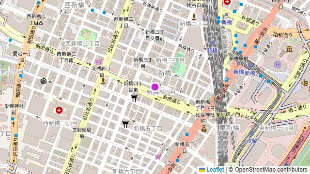 新虎ガーデンの周辺地図