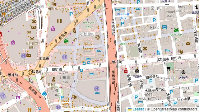 2500円 卓上サワー×食べ放題 居酒屋 おすすめ屋 梅田店の周辺地図