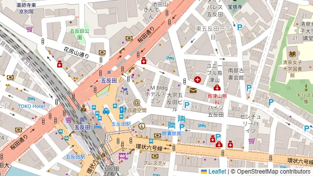 Colormell五反田東口店の周辺地図