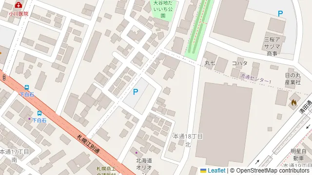 札幌市白石区の貸会議室の周辺地図