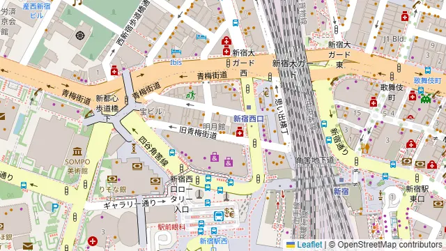 ふくよし 新宿本店の周辺地図