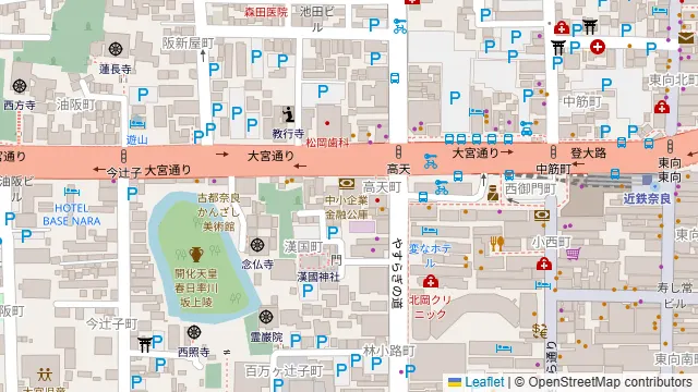 近鉄奈良駅前ダンスレンタルスタジオの周辺地図
