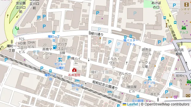 U-SPACE 立川の周辺地図