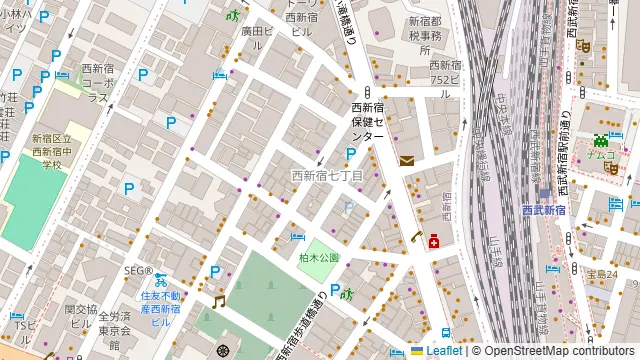 グリルドビエント 新宿店の周辺地図