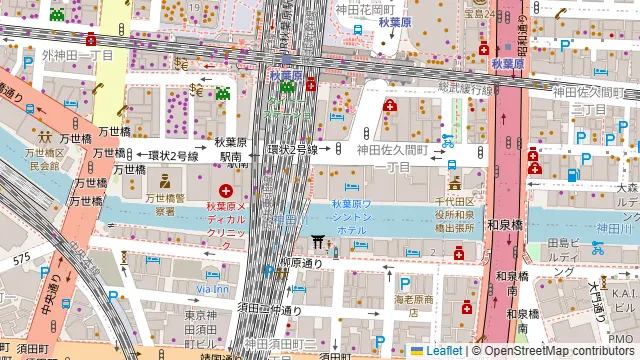 RIVERLD秋葉原Aの周辺地図