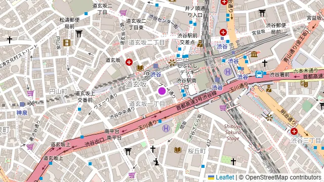 渋谷ピカリエリゾート本店の周辺地図