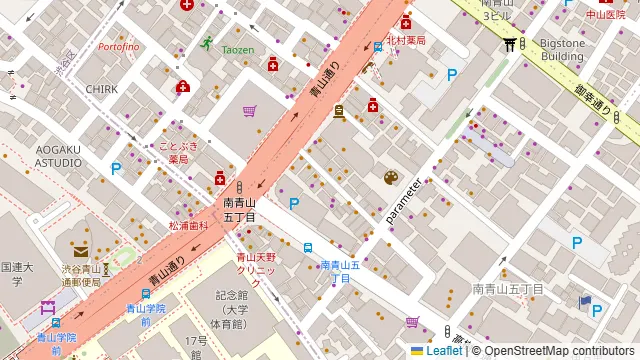 ロータスガーデン表参道の周辺地図