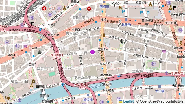 Five Kitashinchiの周辺地図