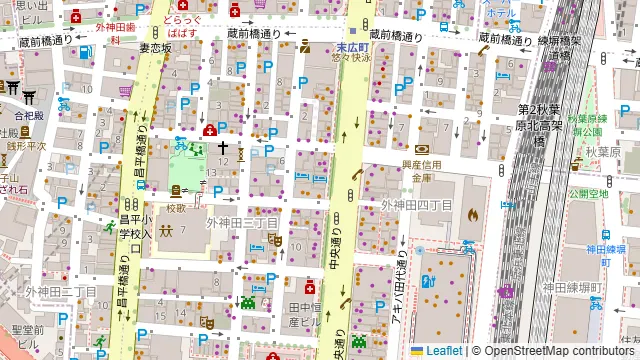 ビーフキッチンスタンド 秋葉原電気街口店の周辺地図