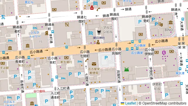 TKP名古屋栄カンファレンスセンターの周辺地図
