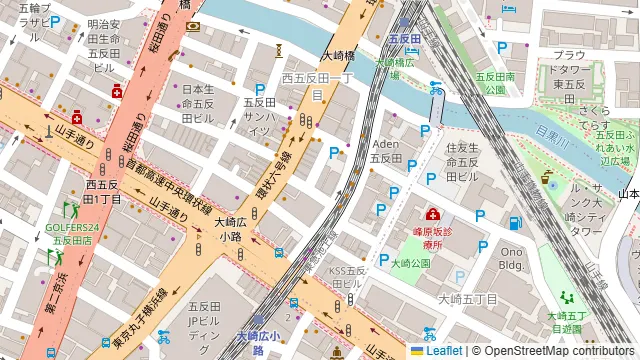 オリーブ会議室五反田の周辺地図