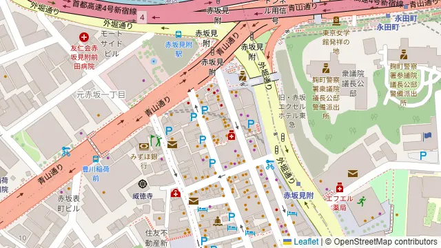 Darts UP（ダーツ アップ）赤坂見附店の周辺地図