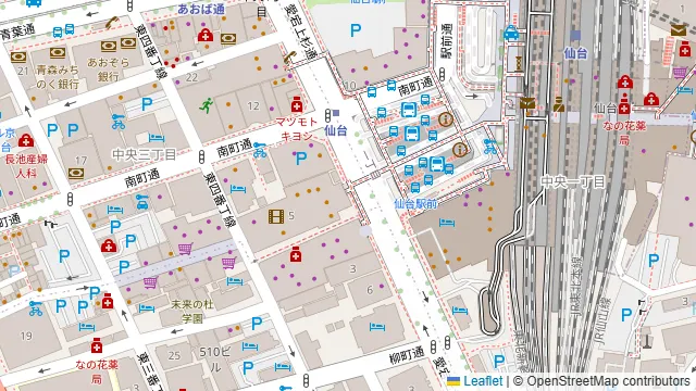 いづもの周辺地図