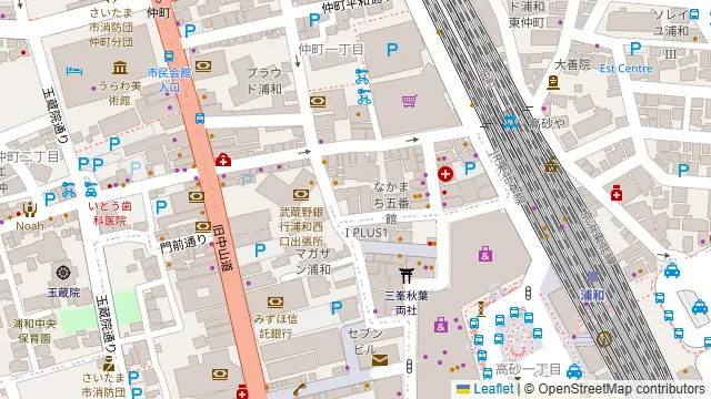 やきとり家すみれ 浦和店の周辺地図