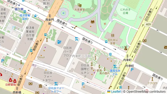 レストランアラスカ 日比谷 日本プレスセンター店の周辺地図