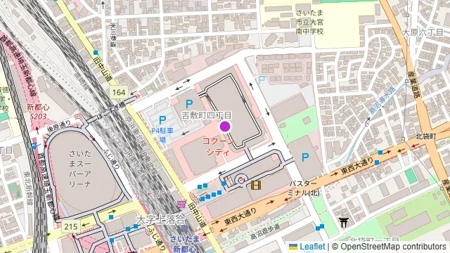 BUSHWICK GRILL コクーンシティ店の周辺地図