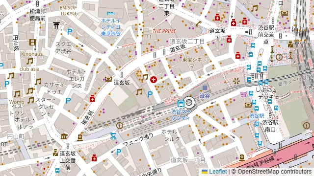 GOCCHI BATTA 渋谷道玄坂の周辺地図