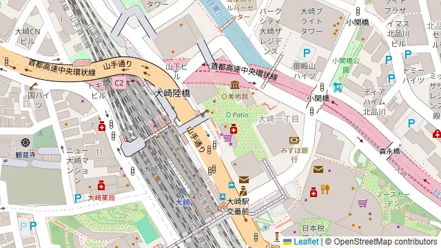 謝朋殿 大崎店の周辺地図