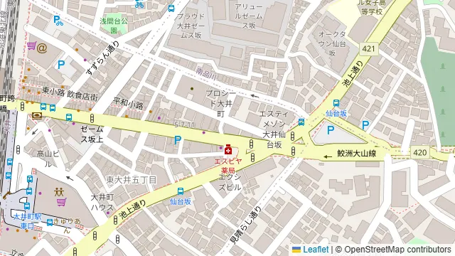 創作イタリアン ちゃぶっとりあ 大井町の周辺地図