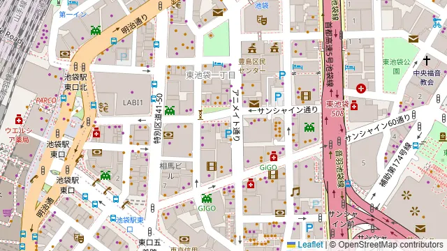 ちょい飲み酒場 イケバル サンシャイン通り店の周辺地図