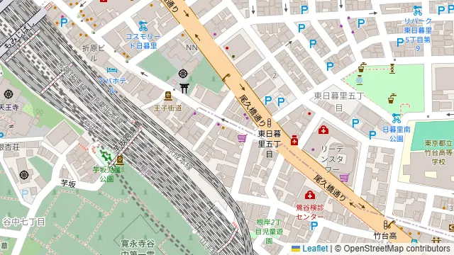 匠のローストビーフ キッチン フォーク 日暮里店の周辺地図