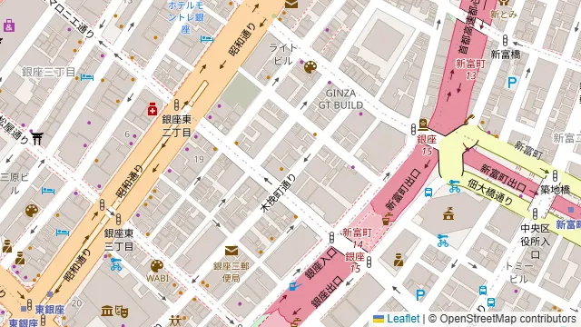 TIME SHARING 銀座 GFビル3Fの周辺地図