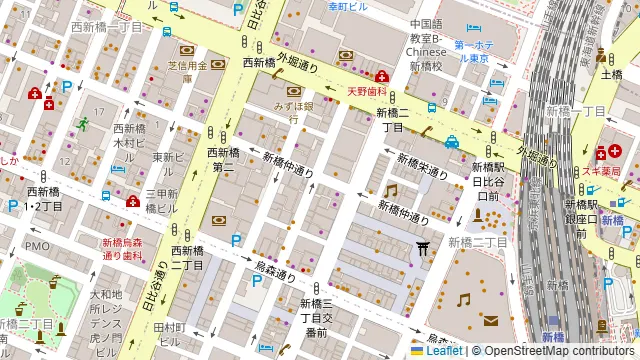 Tapas&Wine 新橋ZIONの周辺地図