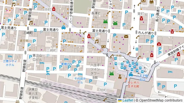 大衆居酒屋 とりいちず 八王子北口駅前店の周辺地図