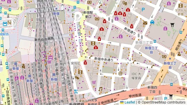 TOMBOY 新宿店の周辺地図