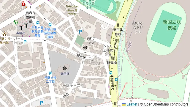 グレイドパーク千駄ヶ谷の周辺地図