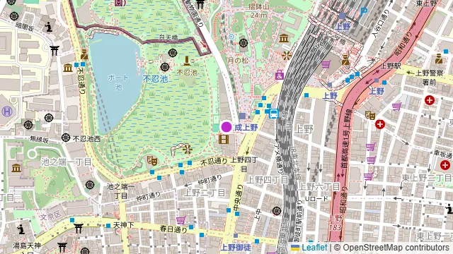キュイジーヌ!上野店の周辺地図
