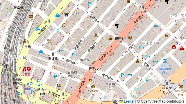銀座方舟 大吟醸いろりの周辺地図