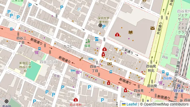 満天ノ 秀そば 四ツ谷店の周辺地図