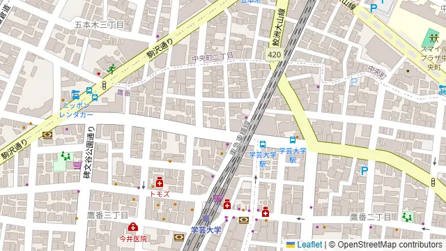 大衆ビストロ煮ジル 学芸大学の周辺地図