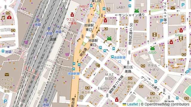 串治郎 池袋店の周辺地図