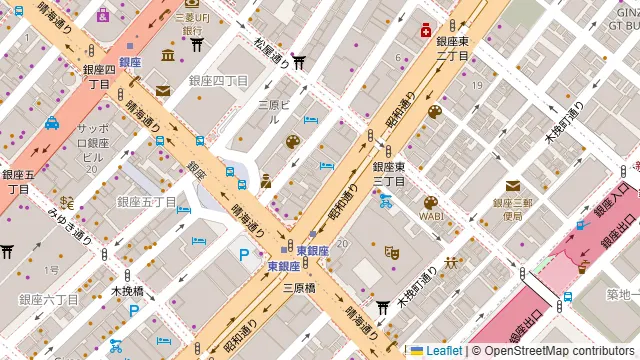 The Stay Gold GINZAの周辺地図