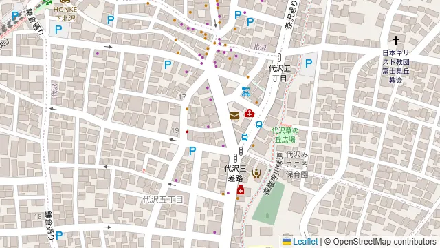 釜焼鳥本舗 おやひなや 下北沢店の周辺地図