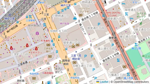 神戸国際会館 セミナーハウスの周辺地図