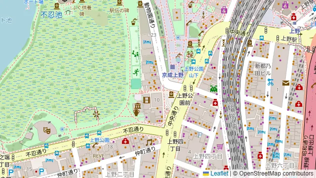 野菜巻き串・直送鮮魚の個室居酒屋 SHIKIBU 上野駅前店の周辺地図