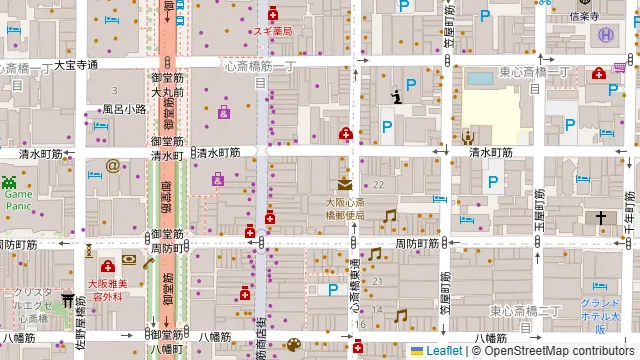 CHEVAL OSAKAの周辺地図